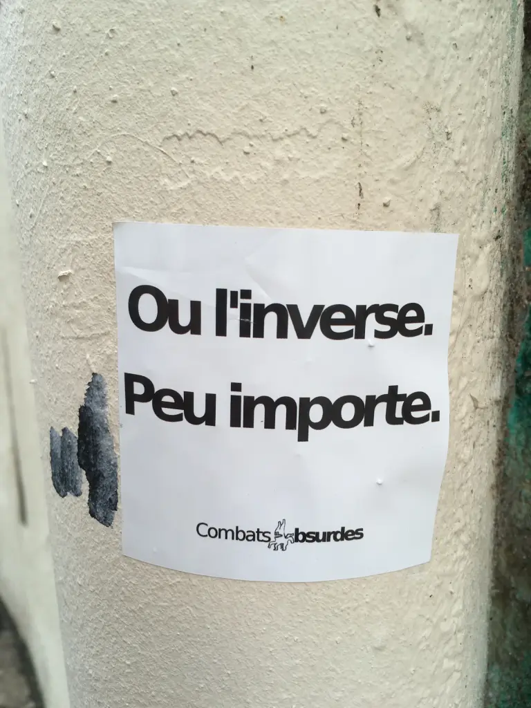 Affiche inverse