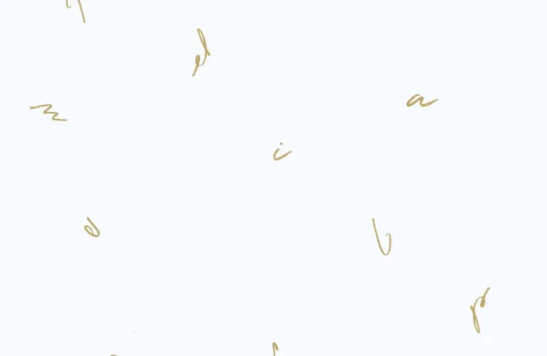 Illustration, dessin montrant des ipomée, des fleurs avec des lettres
